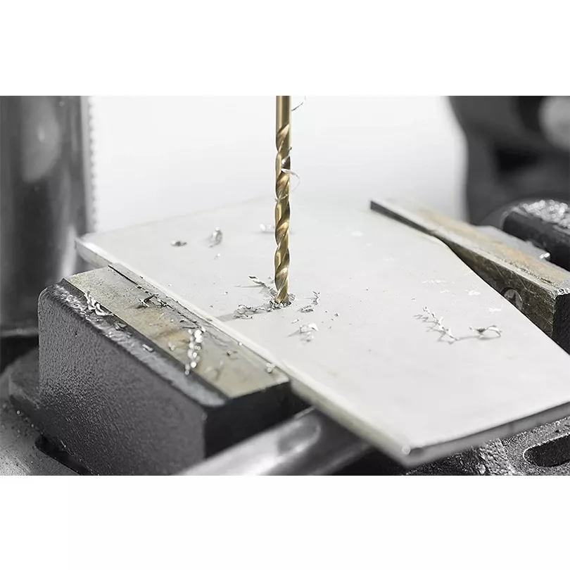 HSS M35 Black & Gold Parallel Shank Twist Drill 7mm Series - Thumbnail 3